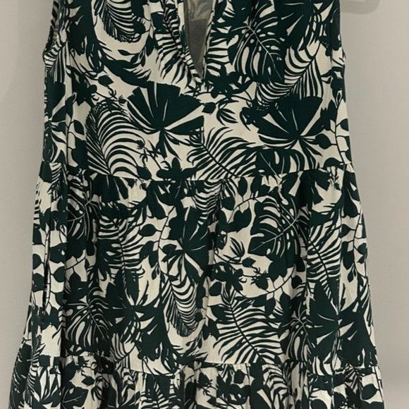 Sundry Green & White shift dress - Picture 3 of 4